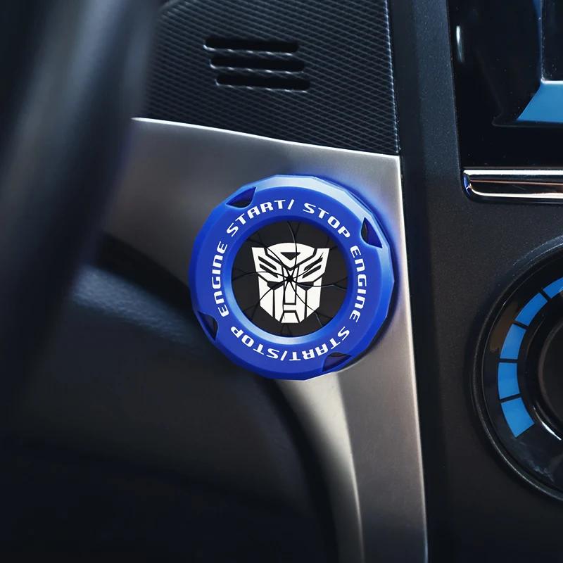 Крышка кнопки запуска и остановки автомобиля Onekey, декоративная наклейка для салона автомобиля, защитный чехол для переключателя зажигания и запуска двигателя, мотоциклетное кольцо StartRing