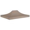 Reception Tent Roof - vidaXL - Taupe - 600D Oxford - UV Resistant - 410x280 Cm