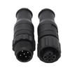 2PCS Marine for NMEA 2000 Terminators M12 Male Female 5 Pin IP67 Waterproof for Lowrance Networks