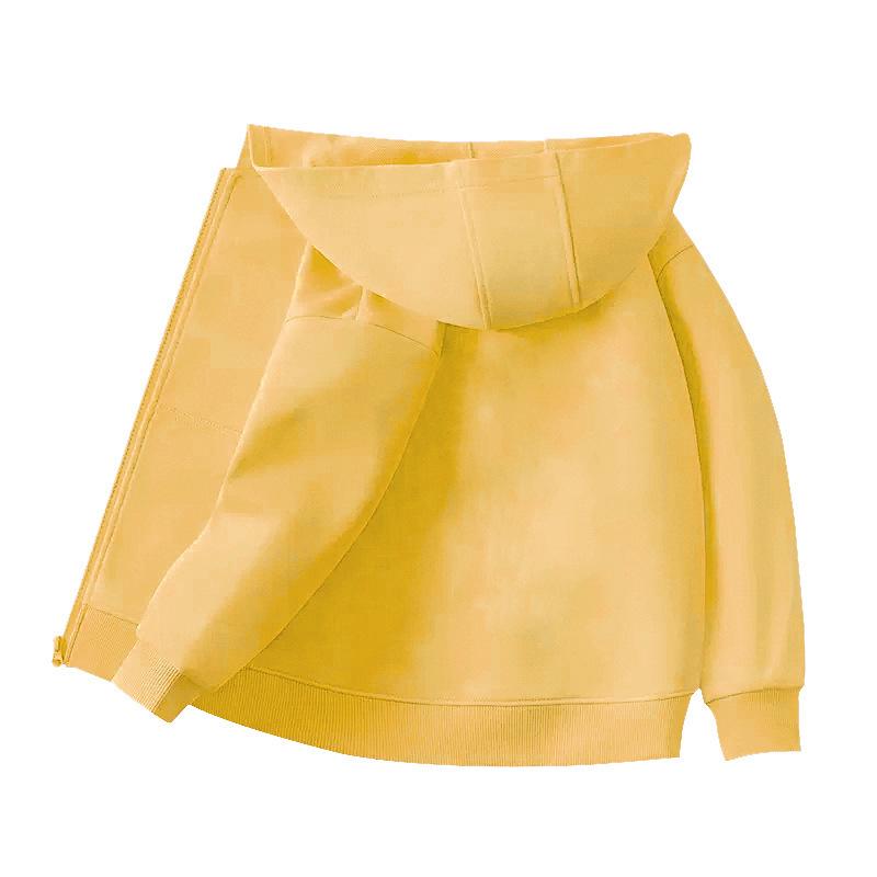 2024 Kids' Hoodie Cardigan with Zipper and Pockets - Boys' and Girls' School Uniform Outerwear