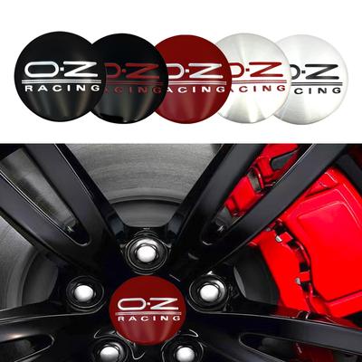 4 шт. 56 мм Алюминиевые колпачки на центр колеса с логотипом OZ Racing, эмблема для диска, наклейка, аксессуары для тюнинга автомобиля