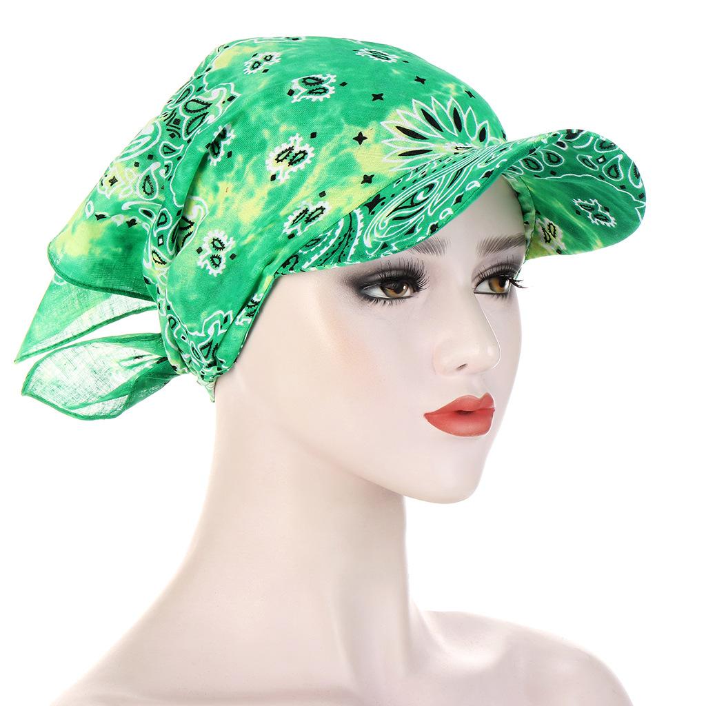 1PC Leisure For Women Men Bandana Scarf Printed Sunscreen Hedging Cap Peaked Cap Outdoor Supplies
