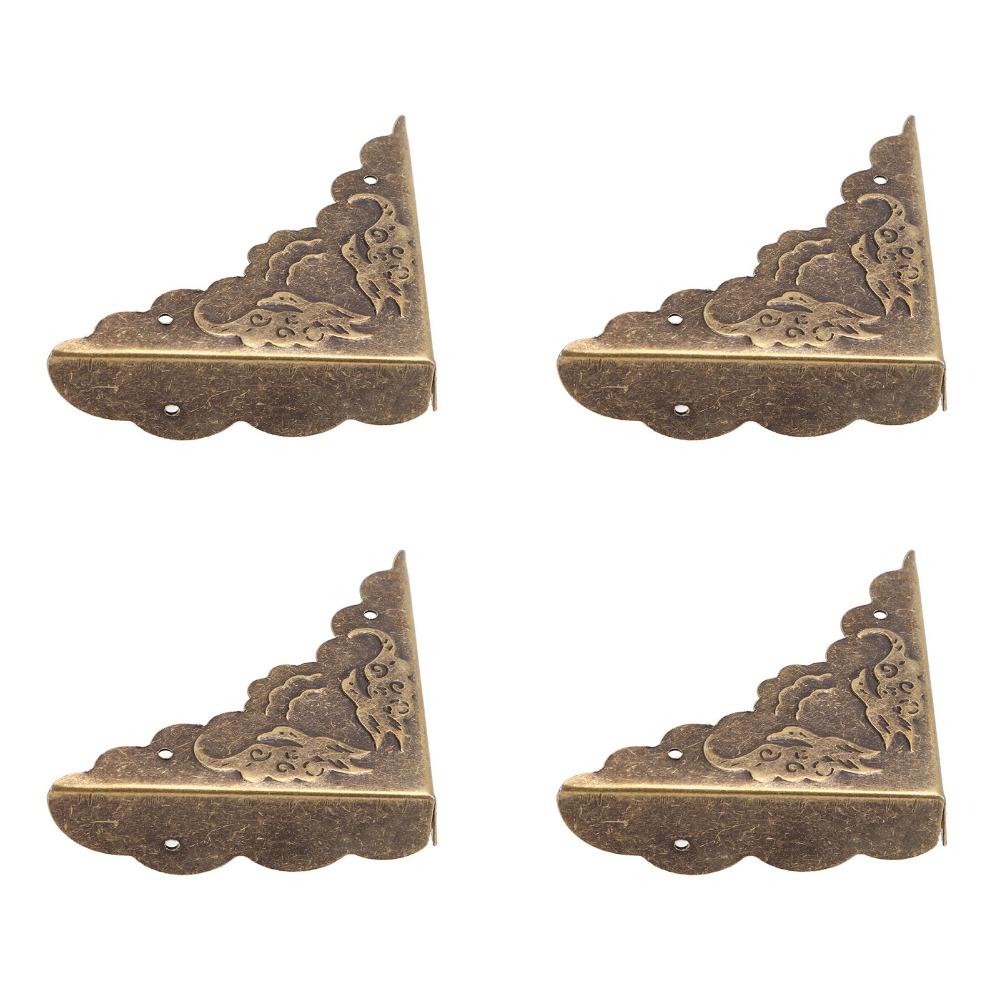 40pcs Bronze Corner Protectors Iron Furniture Corner Guard Angle Code Corner Protector Wooden Box