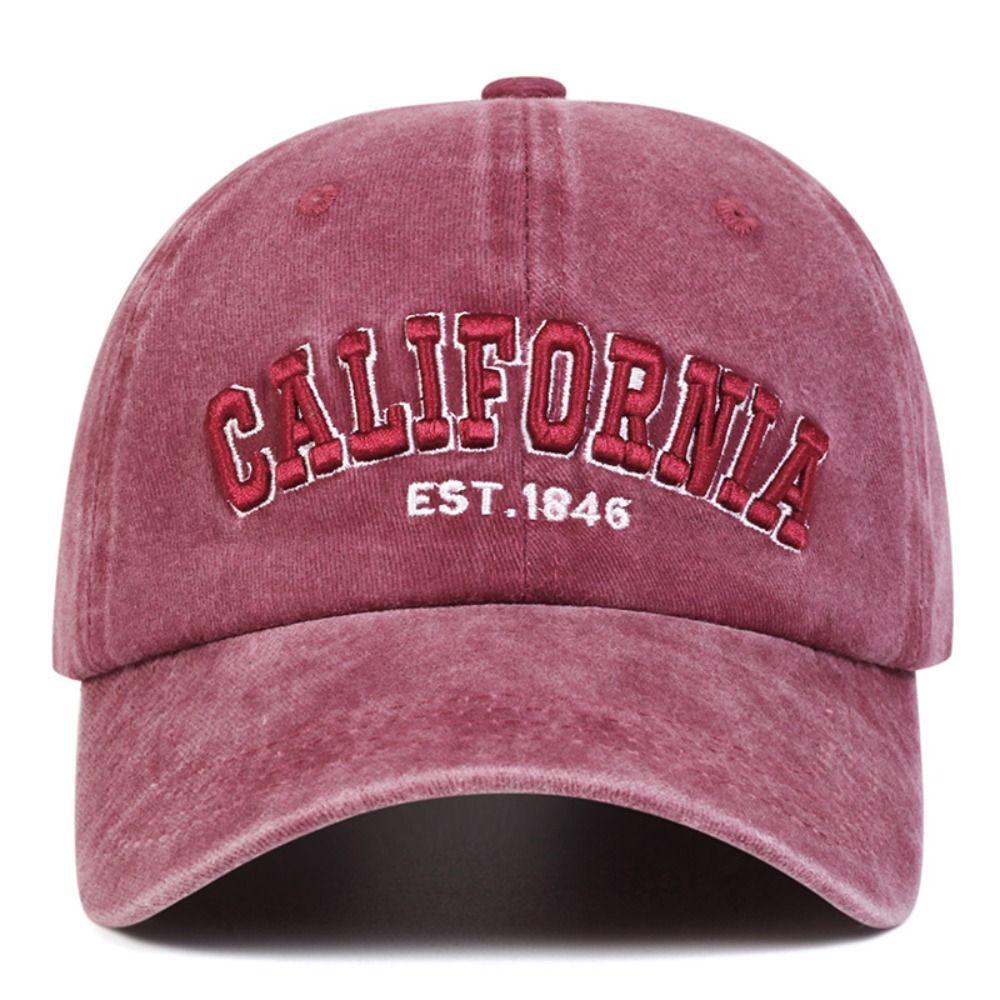 Регулируемая потертая кепка CALIFORNIA Washed Baseball Hats Мужская Женская Спорт на открытом воздухе