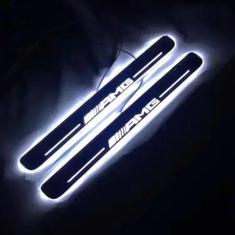 CSE1 For Mercedes Benz W203 W204 W212 W213 W209 W214 W222 W218 W176 Car Door Sill Light LED Welcome Pedal Projector Threshold Lamp