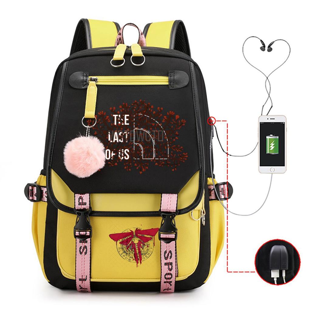 The Last of Us Printed Youth Leisure Travel Backpack Multifunctional Student School Bag