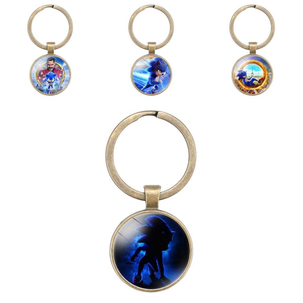 Соник Игрок Брелок Камень Времени Мультяшный Стиль Аксессуар для Ключей Смешанный Материал