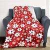 1pc Floral Pattern Lightweight Flannel Blanket, Comfortable and Warm Blanket, for Office and Camping Sofa Bed, Livingroom075
