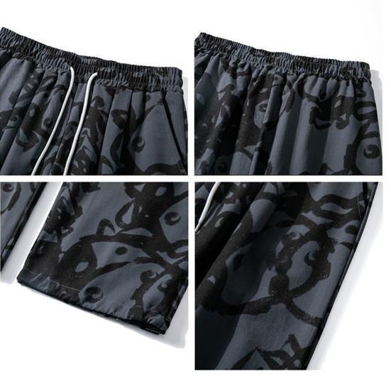 2025 Новые модные мужские брюки, модные повседневные брюки на шнурке, ретро-прямые широкие повседневные брюки