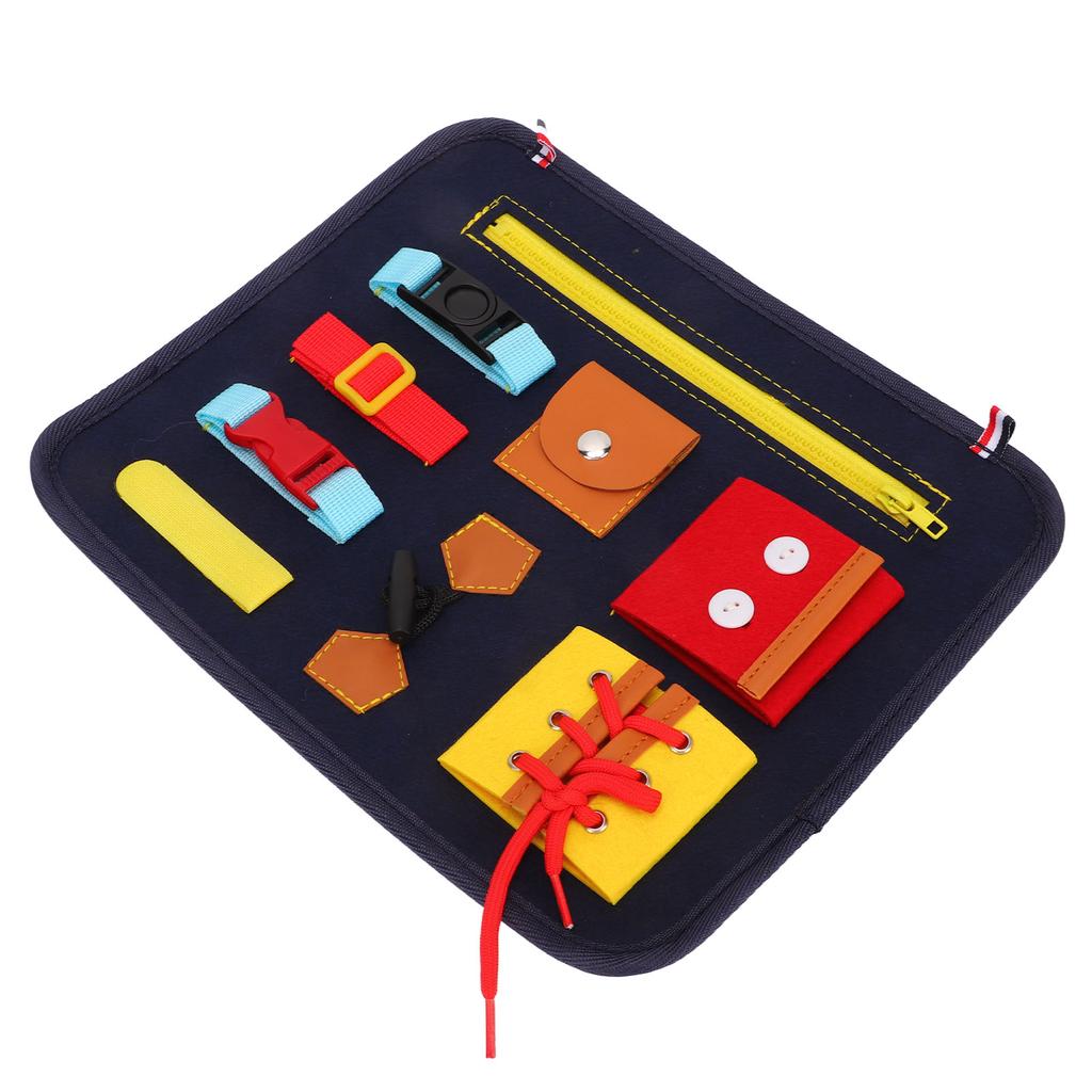 Toddler Busy Board Cultivate Concentration Color Cognition Sensory Board for Fine Motor Skill Autist
