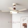 Vintage French Designer Silent Ceiling Fan with Light for Bedroom 2025
