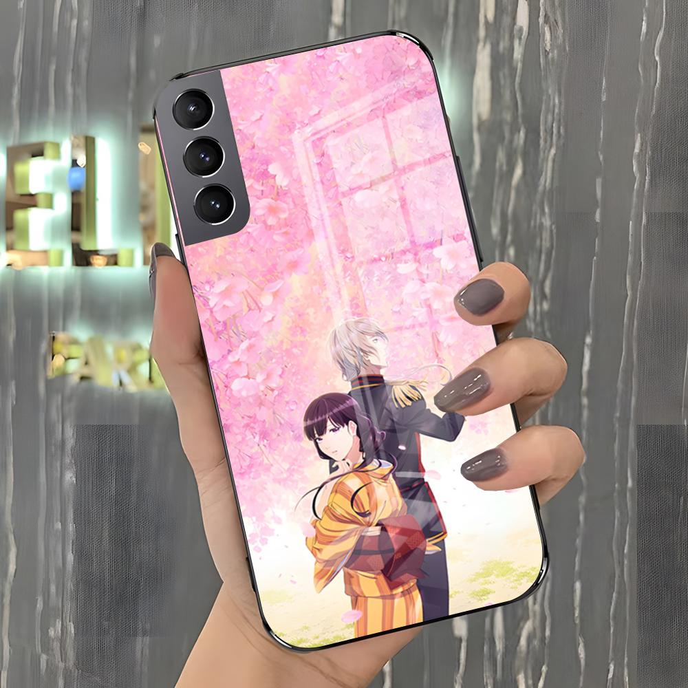 Чехол для телефона Аниме Мой счастливый брак Для Samsung A25 A13 A33 5G A54 A36 A35 A56 A52 A14 Ударопрочный Стеклянный чехол
