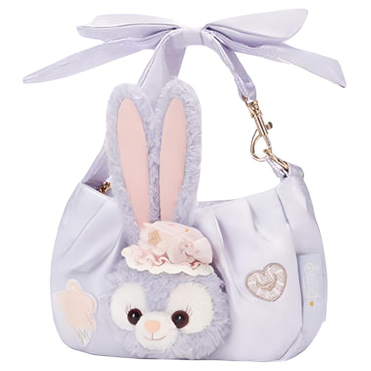 Disney 2026 StellaLou Dream Celebration Cute Embroidered Decoration Fabric Handheld Crossbody Bag Women Bags Purple 400060497473