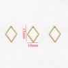 20pcs Stainless Steel Rhombus Charms for Bracelet Connector Necklace Pendants Handmade Earrings DIY Jewelry Making  Accessories