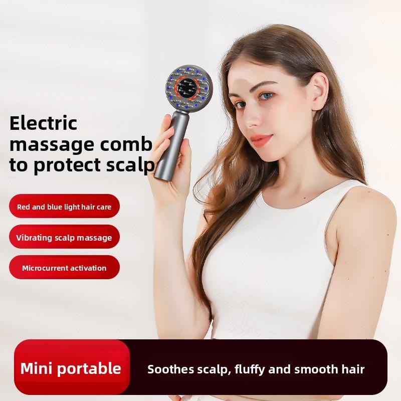 Scalp Massage Comb Electric Scalp Medicine Dispenser Fluid Guide Multifunctional Micro-current Brush Household Head Massager