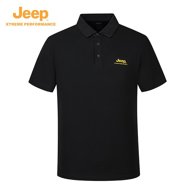 Jeep Мужская быстросохнущая футболка-поло с защитой от солнца