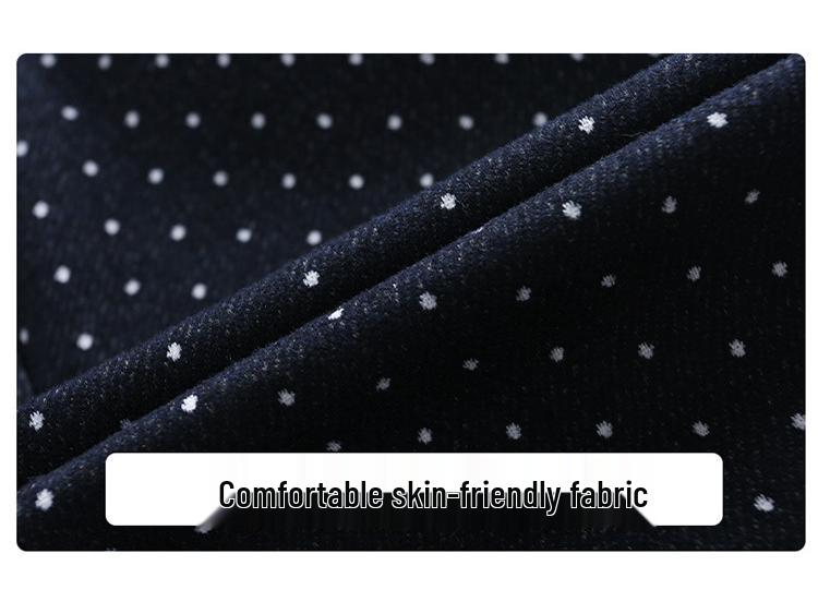 Girls' Striped Doll Collar Sweatshirt & Polka Dot Pants Set - Spring/Autumn 2025 Fashion for Small/Medium Children