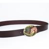 Ремень с пряжкой в виде орла с бронзовой точечной краской, модный ремень с американским флагом