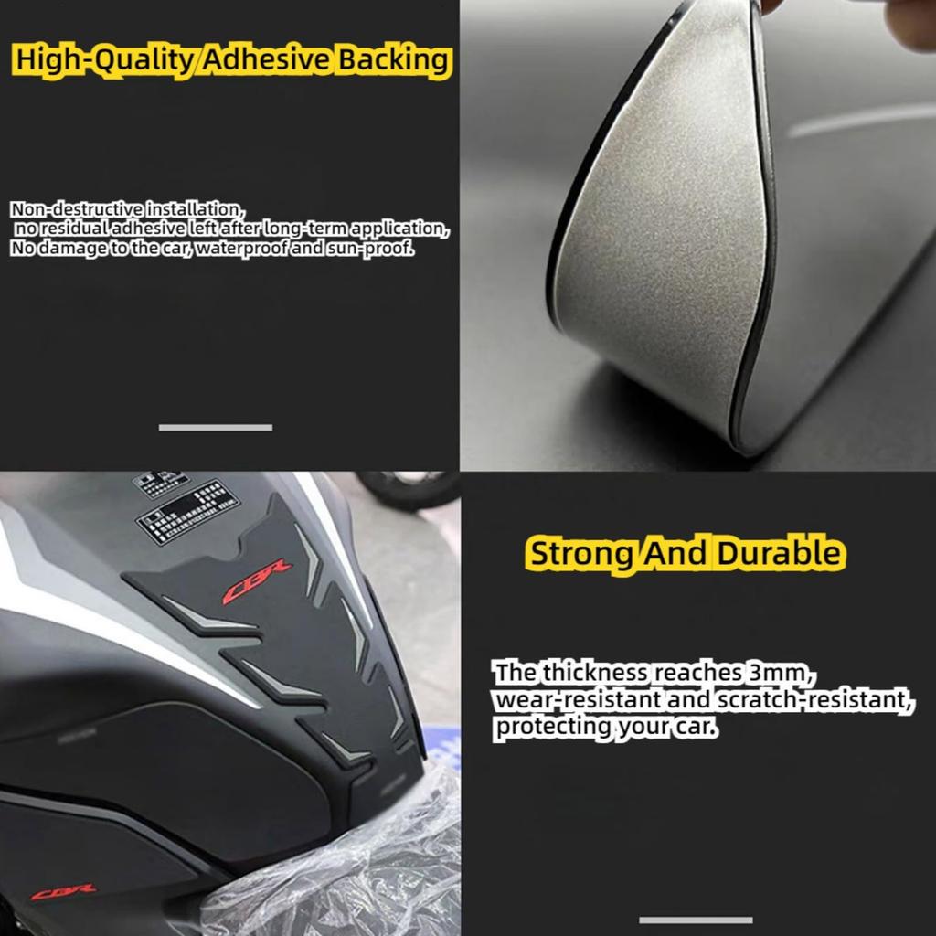 Motorcycle Accessories Tank Pad Protector Sticker Decal Gas Knee Grip Tank Traction Pad for CBR400R (2016-2021) (B)