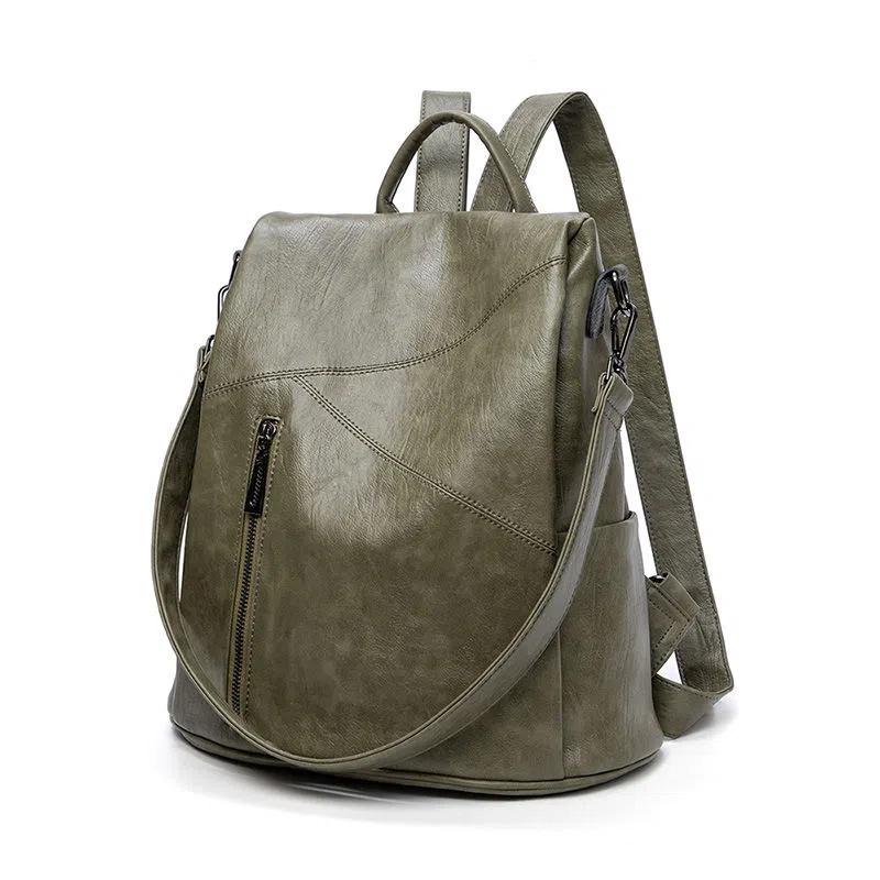 Рюкзак из натуральной кожи, женский универсальный рюкзак из мягкой кожи, большой вместительности, противоугонный женский рюкзак, дорожная сумка