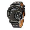 Men's Casual Leather Strap Quartz Sports Wristwatch