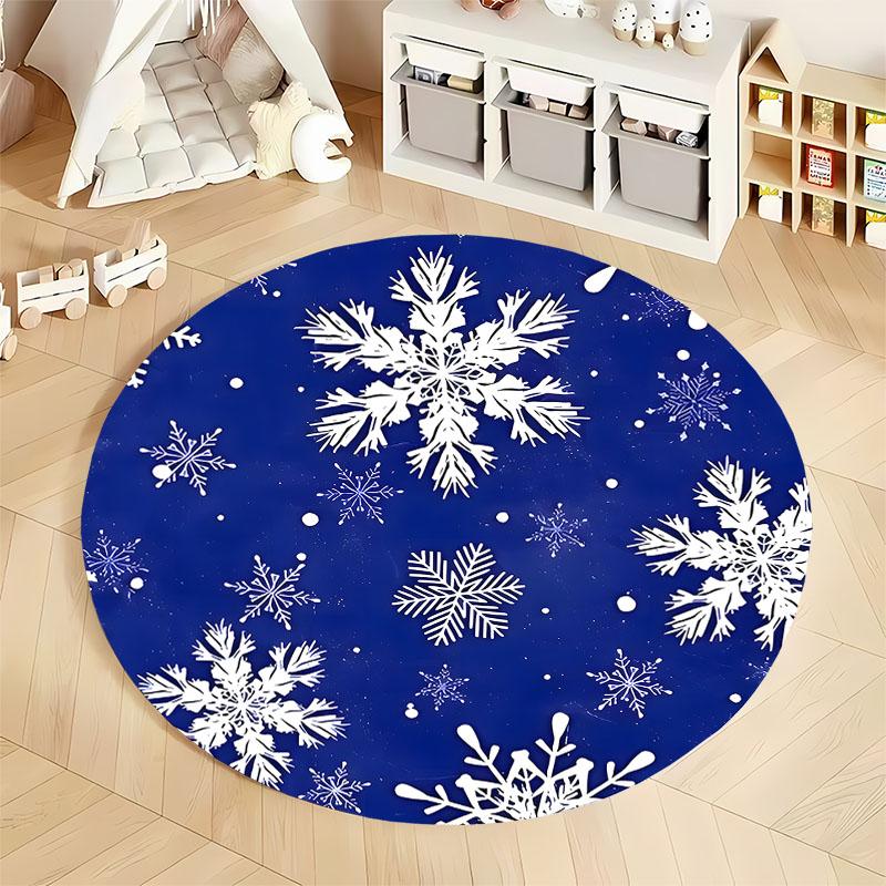 Free shipping! Winter Themed Snowflake Carpet for Cozy Spaces round carpet for home sofa bedroom, gift