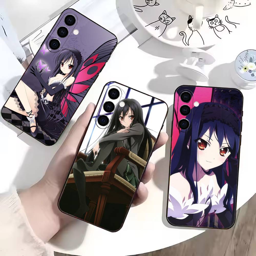 Accel World Kuroyukihime Phone Case Black Silicone Soft For Samsung Galaxy A73,A72,A71,A70,A53,A52,A51