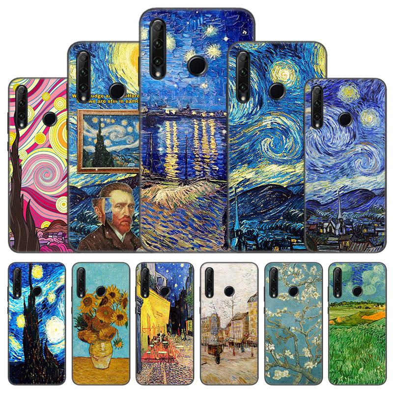 Van Gogh Starry Sky Art Case For Huawei Honor 10X Lite 7A 8A 9X 20 Pro 7S 8C 8S 8X 9A 9C 10i 20i 30i 20E 20S 8 10 Lite Cover