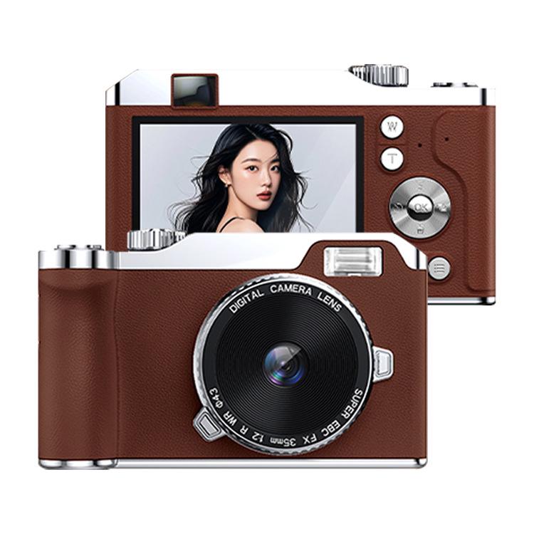 HD Pixel Dual Selfie Retro Mini Mirrorless Camera for Students