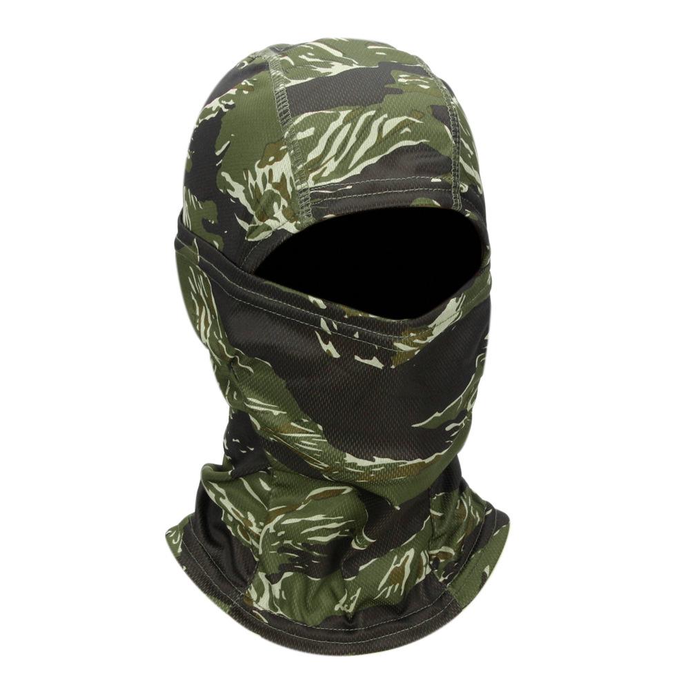 Men's Outdoor Cycling Tactical Camouflage Balaclava Sunscreen Skullcap Helmet Liner
