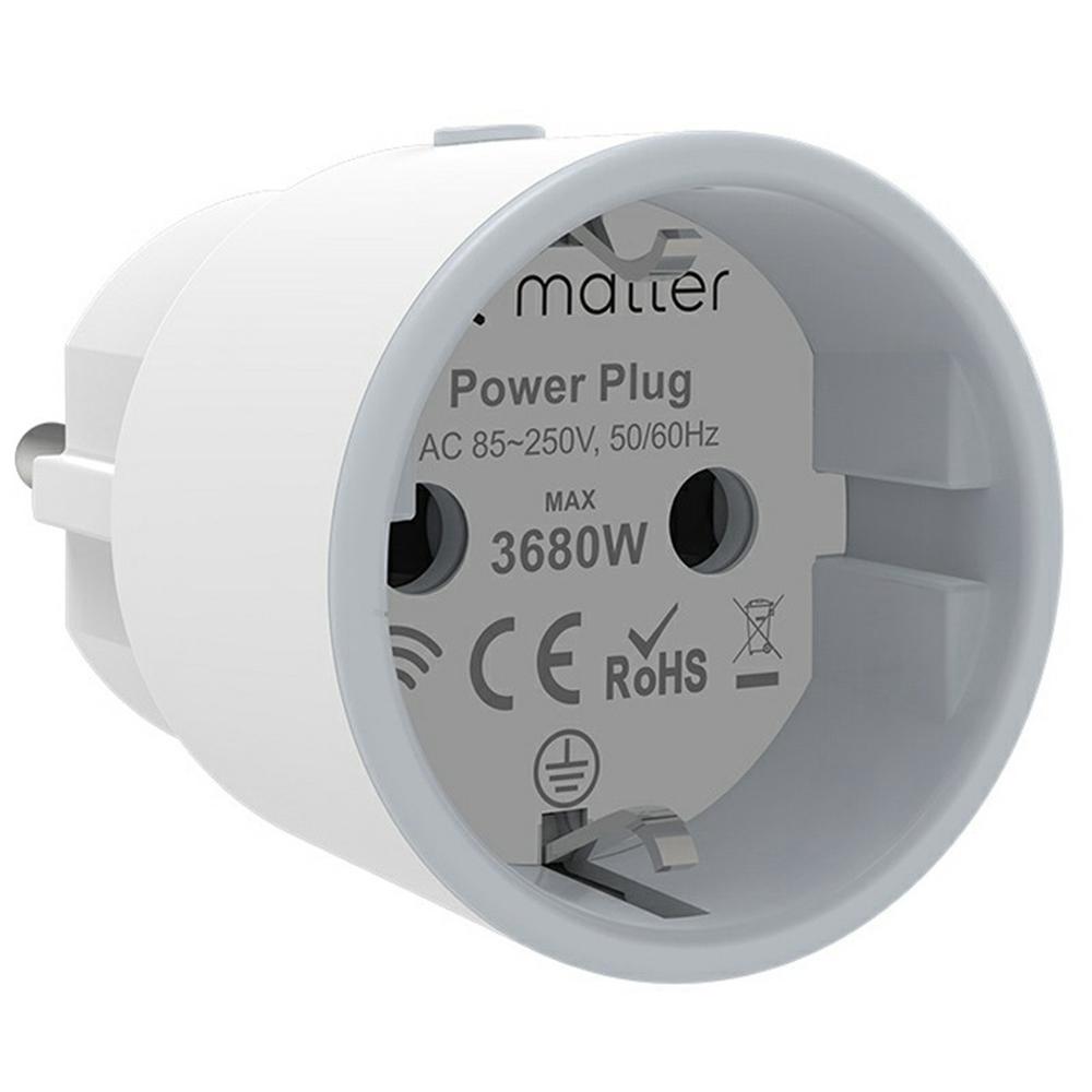 NEO Matter NAS-WR01WM 16A WiFi Smart Plug with Power Meter Smart Control for Apple / Google / Amazon