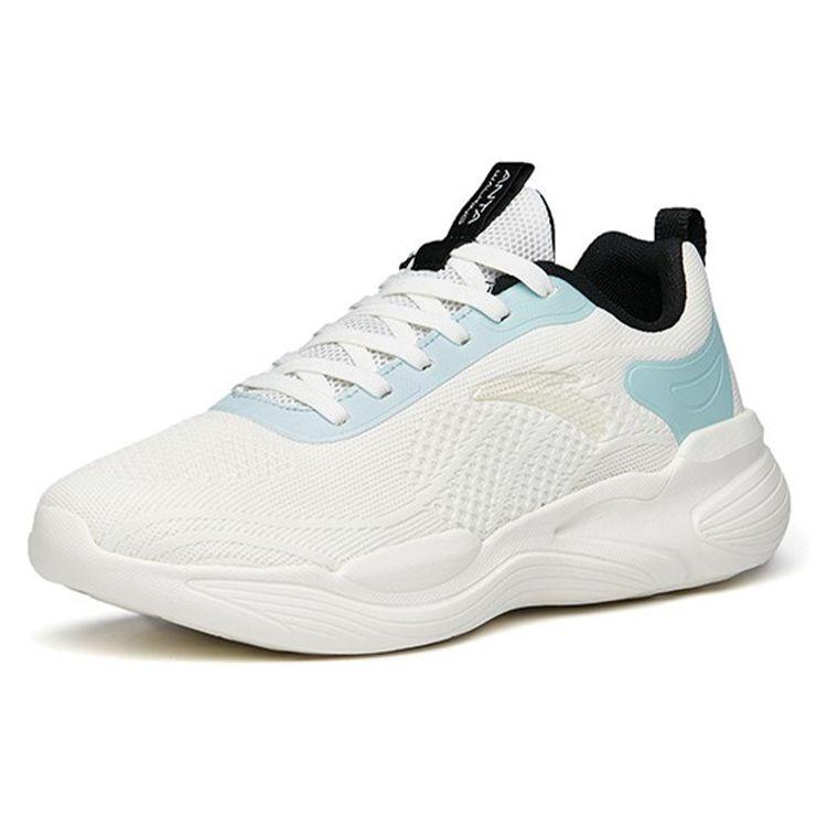 Anta Fabric Mesh Comprehensive Shock Absorption Non-Slip Wear-Resistant Breathable Low-Top Training Shoes Men Sneakers White Blue 112217719-1