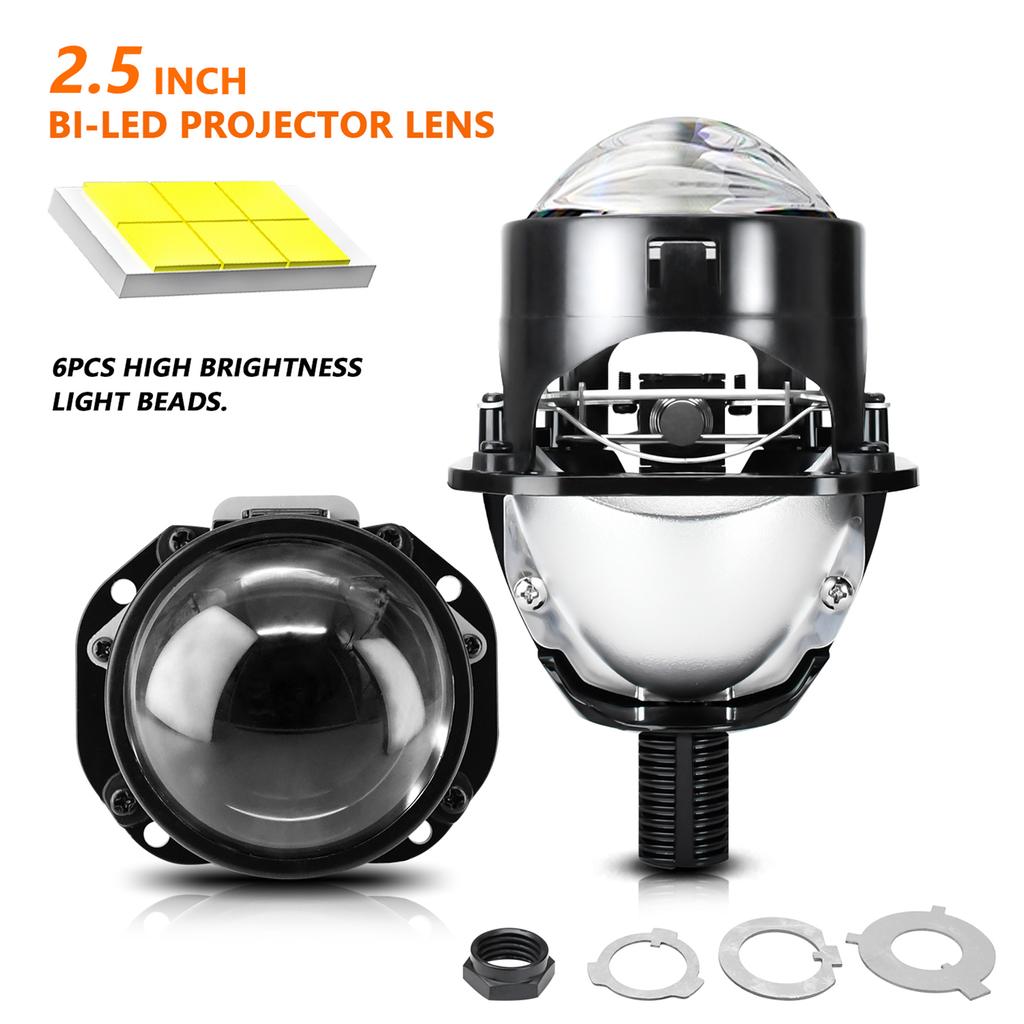 2.5inch LED Projector Lens 6000K 8000LM 110W Car Headlight H4 H7 9005 9006 Headlight Kit 2 Pack