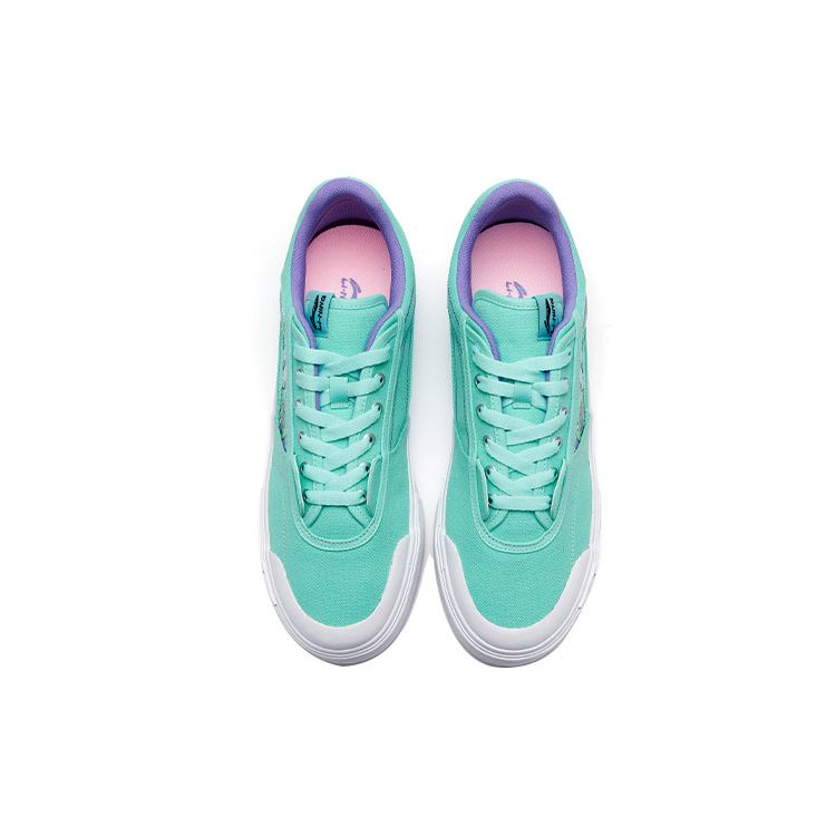 Li Ning Steven Harrington X Hand-Plant Artist Collaboration Противоскользящие прочные легкие низкие кроссовки для скейтбординга женские кроссовки зеленые AECR070-3