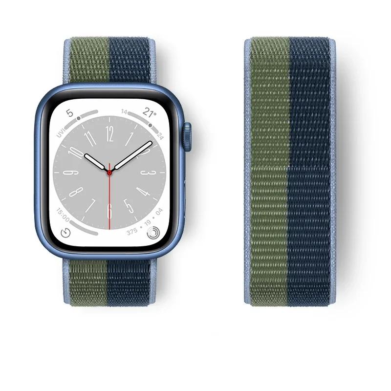 Nylon loop Strap For Watch Band Ultra-2 49mm 44mm 40mm 45mm 41mm Sport pride Bracelet iwatch bands Series 9 8 se 7 6 5 4 3