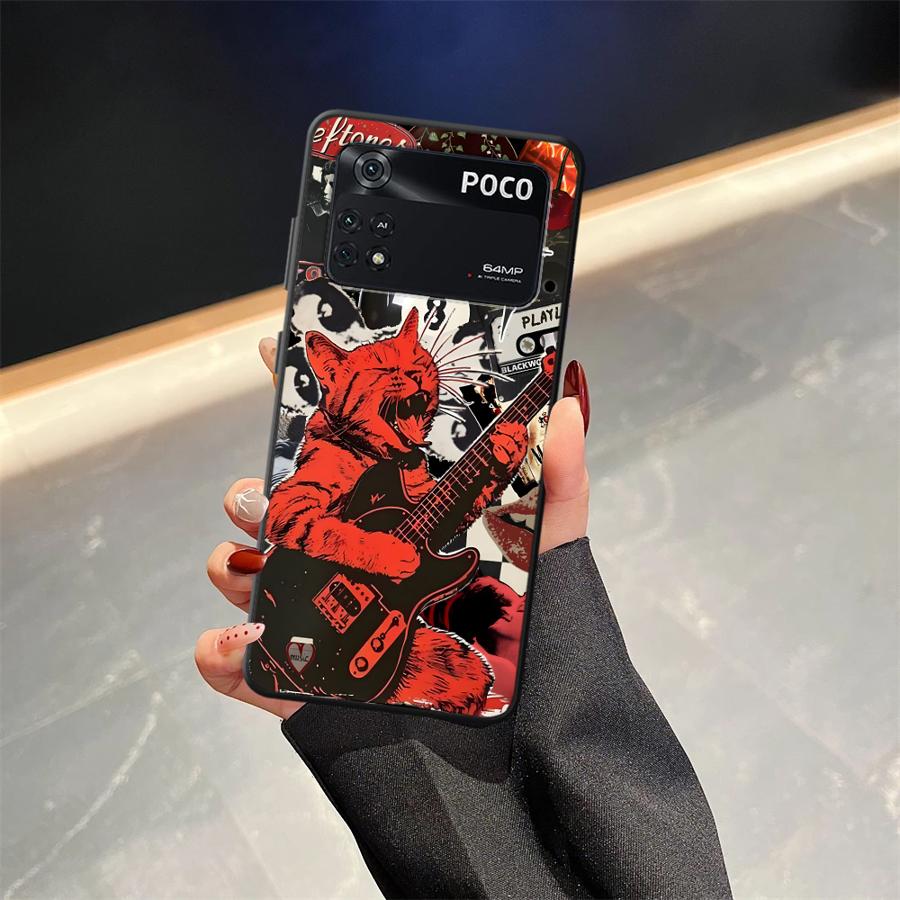 Чехол для Xiaomi Poco F8 X3 X4 X5 X7 Pro M5 F1 C50 C61 F3 C75 C71 M3 M4 M7 Funda Чехол для телефона Крутой Кот Тигр