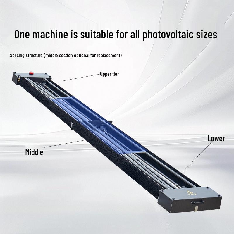 Easy-Install Solar Panel Cleaning Robot with Brush