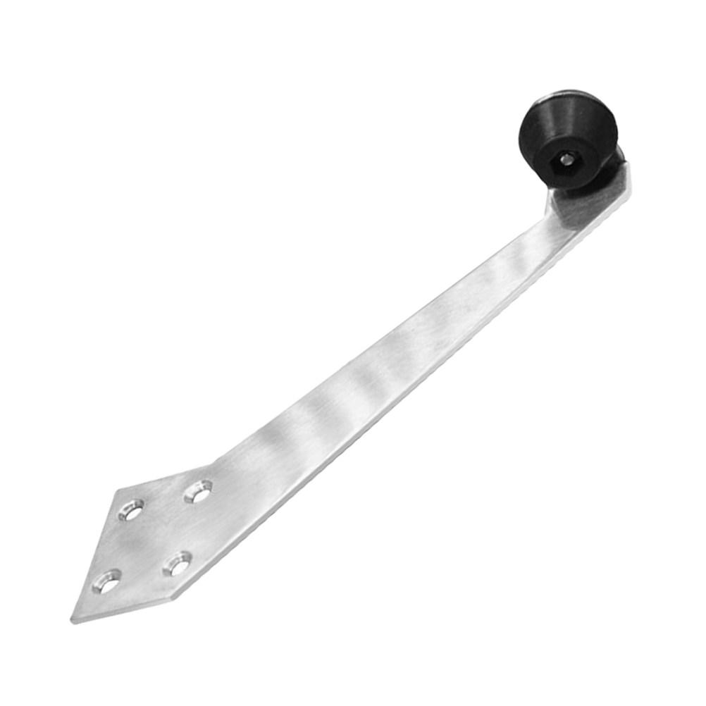 Stainless Steel Wall Mounted Door Stopper with Silent Buffer Technology 90 Degree Opening Limiter for Noise Reduction Stability