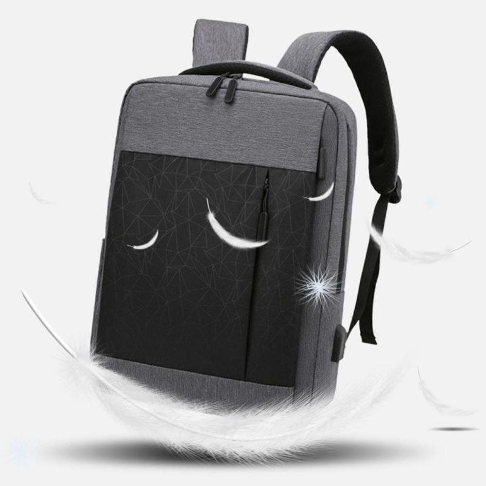 Men's Backpacks USB Charging Business Bag Multifunctional Waterproof Oxford Cloth Rucksack Male Portable Casual Laptop Bagpack