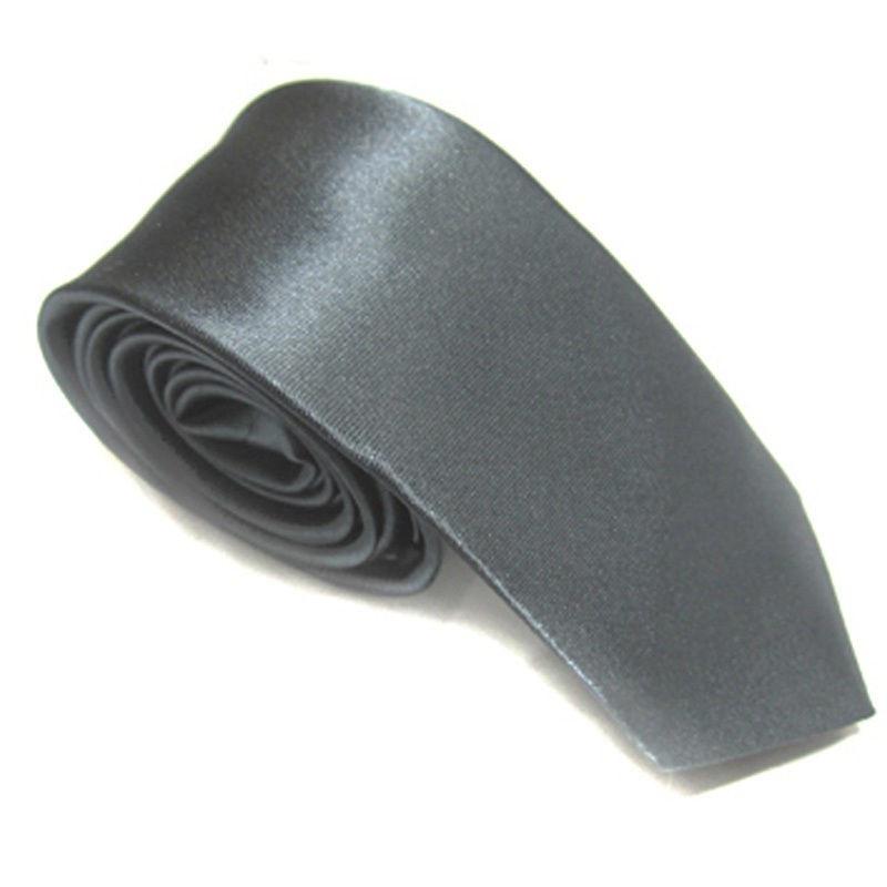 Ханью модный повседневный тонкий простой мужской однотонный узкий вырез для вечеринки свадебный галстук шелковый галстук