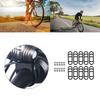 20Pcs Handlebars Headlight Fixing Strap Bikes Silicones Band Cyclings Flashlight Mount Strap Fixing Bandages Belt