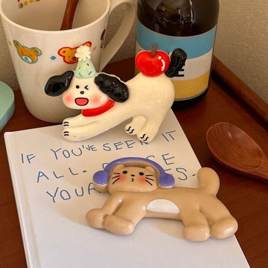 Мультяшная собака смола магнит на холодильник DIY кошка 3D котенок щенок магнитный