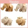 Realistic Hippo And Elephant Plush Toys For Kids' Birthday Gifts