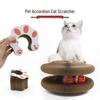 Cross-Border Cat Scratcher & Toy: Accordion Design with Bell, Claw Sharpener, Scratch-Resistant Bed, Corrugated Paper Cat Tree