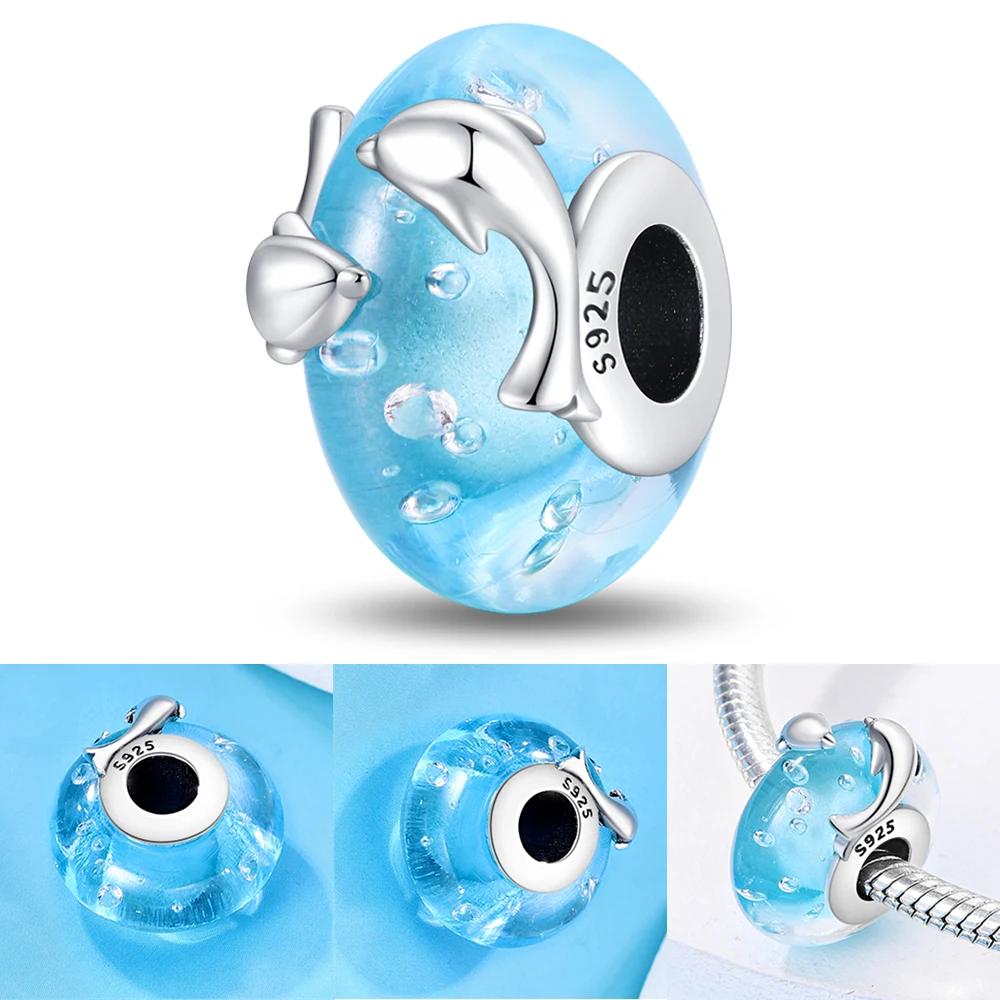 Новый Медный Красочный Цветок Муранское Стекло Шарм Подходит Оригинальный Браслет Ожерелье Сердце Муранское Стекло Сделай Сам Изысканные Ювелирные Изделия