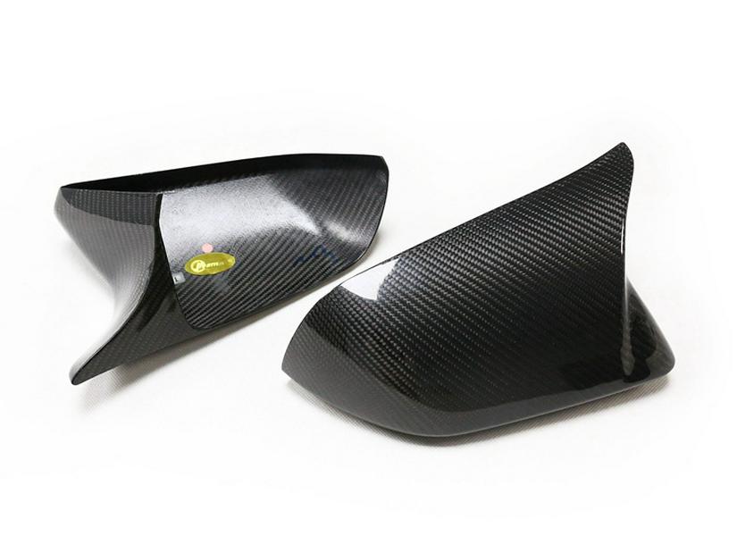 Carbon Fiber Rearview Mirror Cover with Lights for Ford Mustang 15 US Spec