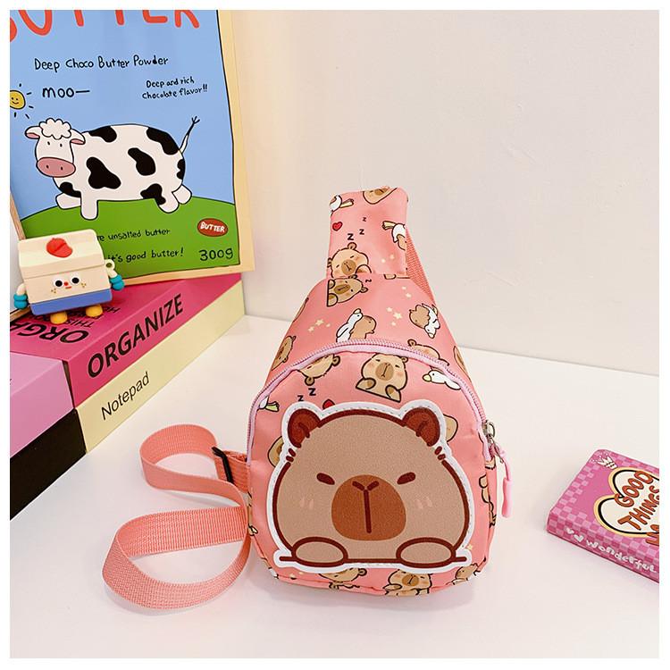Capybara Shoulder Printed Crossbody Chest Bag Children Outdoor Leisure Wallet