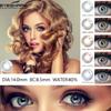 1Pair Colored Contact Lenses for Eyes DANUBE Series Eye Makeup Beauty Contact Lenses Eye Cosmetic Color Lens Eyes