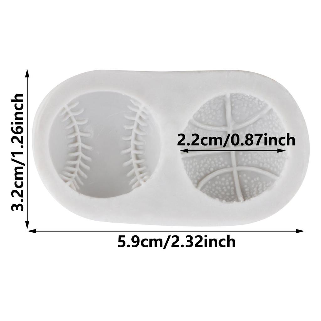 Футбол Баскетбол Силиконовая форма Бейсбол Регби Волейбол Формы для мастики Инструменты для украшения торта Топпер для кекса Конфета Глина Шоколад Форма для гампасты