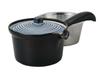Плоский чайник Hasamiyaki с узором Aikoma из нержавеющей стали, емкость для чая 275 мл, сделано в Японии, 73551 (с ситечком) ок.